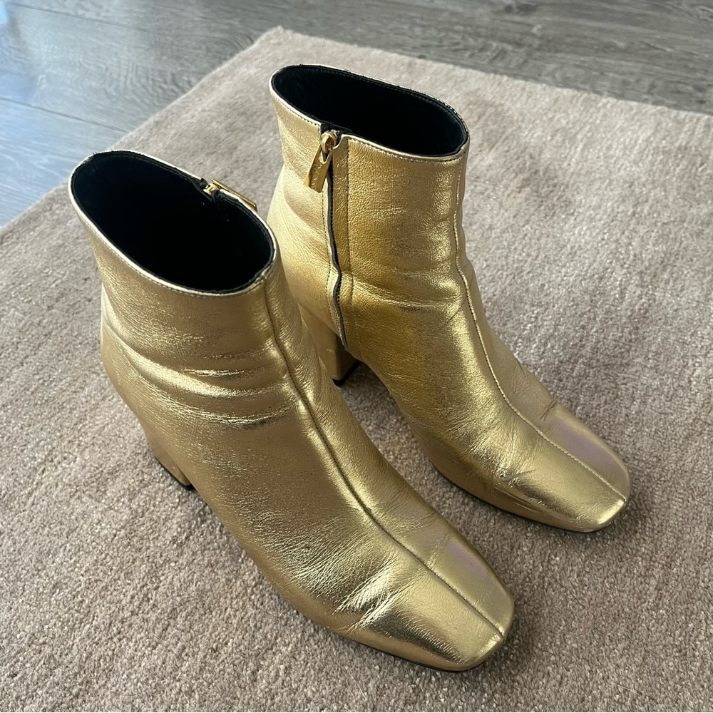ANINE BING gold boots
